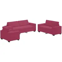 vidaXL Sofa Set 3 Stk. Wind Rot Samt