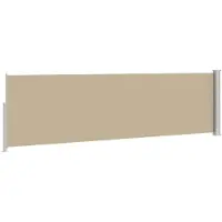 vidaXL Ausziehbare Seitenmarkise 120 x 300 cm Polyester Rechtwinklig
