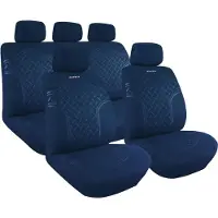 Lampa Kupra Sitzschonbezug Vorne und Hinten Universal Polyester Blau Sitzbezug