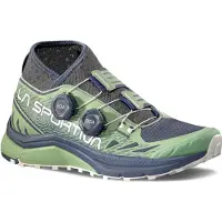 La Sportiva Jackal II Boa Woman, Mountain Running, Woman, Shoes, Low Cut, B46E37 Night Sky/Aspen Green, 39.5 -