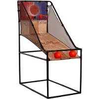 Softee Arcade Basketballspiel Juego Baloncesto 2 Canastas mit elektronischer Anzeigetafel, 62x122x162 cm