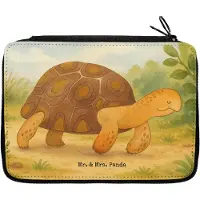 Mr. & Mrs. Panda Federmäppchen Schildkröte Marschieren Design - Weiß - Geschenk, Federtasche, Bleistiftetui, Mäppchen, Schildkröten, Etui, Motivation, Inspiration, Meer