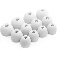 OKULI 12 x Silikon Ohrstöpsel Ohrhörer Gummi Tipps Für Sennheiser CX3.00 CX5.00 CX6.00 CX7.00 Kopfhörer Ohrhörer in Weiß