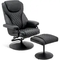 MCombo Relaxsessel Fernsehsessel Drehsessel mit Fußhocker 360° drehbar 9022