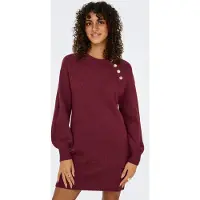 ONLY Strickkleid "ONLEMMA LIFE LS BUTTON ONEC DRESS CC KNT" mit Zierknöpfen