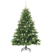 vidaXL Leif (mit LEDs und goldenen Kugeln)