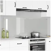 vidaXL Küchenrückwand 2 pcs Transparent 80 x 60 cm Gehärtetes Glas