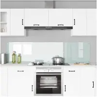 vidaXL Küchenrückwand 2 stk. Weiß 100 x 50 cm Gehärtetes Glas