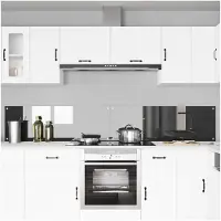 vidaXL Küchenrückwand 2 stk. Dunkelgrau 120 x 40 cm Gehärtetes Glas