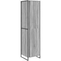 vidaXL Warderobe Graues Sonoma 50 x 50 x 200 cm Holzwerkstoff
