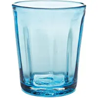Zafferano Set aus 6 wunderschönen, mundgeblasenen Trinkgläsern in Aquamarin, handgefertigt für einen eleganten Tisch