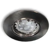 C-Light 12 V LED Einbaustrahler Spot MR11 rund alu gebürstet - 3,3 W warmweiss