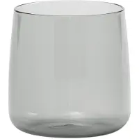 Zafferano Gläserset, 6-teilig, mundgeblasenes Borosilikatglas, grau, modernes und elegantes Design für stilvollen Tischservice