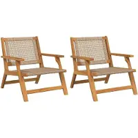 vidaXL gartenmöbel 2 pcs Beige 67 x 78 x 73 cm Massivholz Akazie