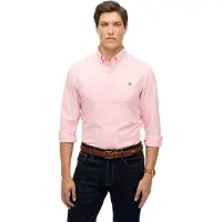 Superdry für Herren. M4011037A Klassisches Oxford L/S Hemd rosa (XL), Baumwolle, Langarm