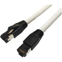 Microconnect MC-SFTP8010W, 10 m, Cat8.1, S/FTP (S-STP), RJ-45, RJ-45, Weiß