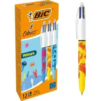 BIC 4 Colours Velours Stift 12 Einheiten