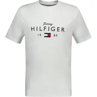 Tommy Hilfiger Logo Graphic Jersey Crew Neck T-shirt White Größe: L | Bedruckte T-Shirts Outlet | Herren | Weiß