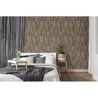 A.S. Création Vliestapete "Nara Grafisch" abstrakt gemustert leicht glänzend leicht strukturiert Holzoptik Ethno Tapeten Wohnzimmer Schlafzimmer Küche Flur Design Büro