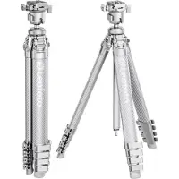 Leofoto AZ-235C+MBH-30 Ultrakompaktes Stativ der Azure-Serie, komplett silber