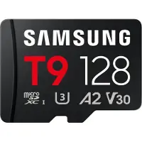 Samsung T9 microSDXC UHS-I Speicherkarte - 128 GB mit USB-Kartenleser , 128 GB, MicroSDHC, UHS-I, 200 MB/s, 130 MB/s, Class 3 (U3)