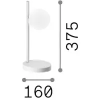 Ideal Lux Tischlampe Binomio, messing / gold, für Wohn- / Esszimmer, Metall, Modern, Tischlampe