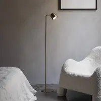 Ideal Lux Stehlampe Dodo, dimmbar, messing / gold, für Wohn- / Esszimmer, Metall, Modern, Stehlampe