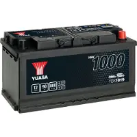 Yuasa Starterbatterie YBX1000 SMF 12 V, 90 Ah, 800 A ybx1019 12V 68Ah 800A für Mercedes Iveco Fiat BMW MAN KIA LAND ROVER JAGUAR