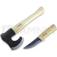 Roselli Allround-Axt kurz + Jagdmesser, Geschenkbox