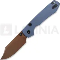 Vosteed Raccoon 2.0 Top Liner Lock - Copper Dune Bowie - G10 Taschenmesser, blau