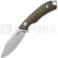 MKM Knives MKM Pocket Tango 4 MK PT4-GC Stonewashed Elmax, Green Canvas Micarta, Fahrtenmesser, David C. Andersen Design
