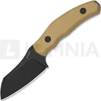 Kizer Cutlery Bulldog Fix 14C28N Messer, Brown G-10, Black Stonewash