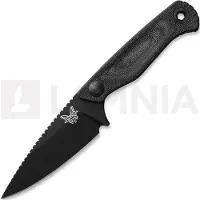 Benchmade Dacian Magnacut Black Cerakote Messer, black canvas micarta, molded sheath