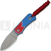 CIVIVI Baby Banter Fixed Jump Edition C23045A-1 Graywashed Nitro-V, Red White Blue G10, Fahrtenmesser, Ben Petersen Design