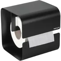 Wenko Toilettenpapierhalter Turbo -Loc Lizan Schwarz