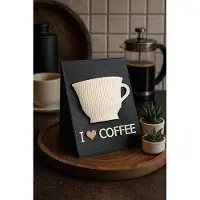 Hobby Hall Dekoobjekt in Schwarz/ Creme - (B)12 x (H)14 x (T)8,5 cm - onesize