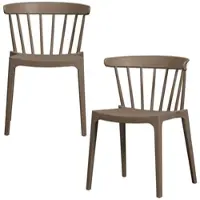 Gardenson Gartenstuhl-Set Bliss Braun