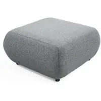 Masseno POLSTERHOCKER DELTA Modern Sitzhocker, Fußhocker Grau