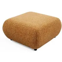 Masseno POLSTERHOCKER DELTA Modern Sitzhocker, Fußhocker Braun