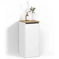 Livinity BADSCHRANK Paolina Weiß/Artisan 40.2 x 88.2 cm mit Wäschkorb