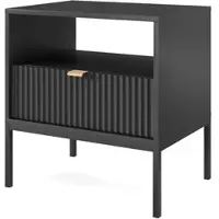 Masseno NACHTTISCH STELLARE 54/56/39 cm Schwarz