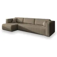 Masseno Ecksofa OLVERA mit Schlaffunktion L-Form, Sofa mit Bettkasten, Wohnzimmersofa, Couch, Soffa, Bettsofa, Couchgarnitur- Braun, NEVE 16