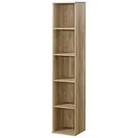 Masseno BÜCHERREGAL PALMERO 35/175/32 cm Wohnzimmerregal Hochschrank Regal Eichefarben