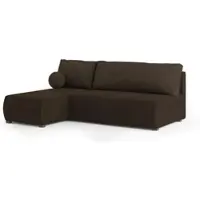 Masseno Ecksofa PARVELO mit Schlaffunktion L-Form, Sofa mit Bettkasten, Wohnzimmersofa, Couch, Soffa, Bettsofa, Couchgarnitur- Braun, POSO 06 + KRONOS 06