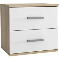 Masseno NACHTTISCH NOCTA 48/50/35 cm Weiß
