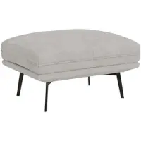 S-Style Möbel HOCKER Loris Grau Samt
