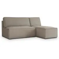 Masseno Ecksofa BRISO P mit Schlaffunktion L-Form, Sofa mit Bettkasten, Wohnzimmersofa, Couch, Soffa, Bettsofa, Couchgarnitur- Beige, POSO 02