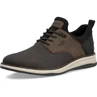 Rieker Herren Sneaker in Strickoptik mit elastischem Einstieg 14750, Größe:42 EU, Farbe:Braun