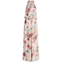 Vera Mont Jumpsuit "Jumpsuit mit Blumenprint", Damen, Gr. 44, EURO, bunt (beige, dunkelrot), Obermaterial: 100% Polyester PES., Overalls Jumpsuit