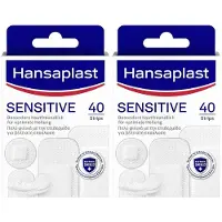 Hansaplast Sensitive Pflast.hypoallergen Strips x2 2x40 St Pflaster